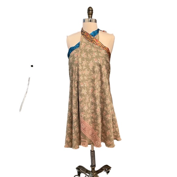 Vintage Boho reversible sari wrap skirt - Picture 7 of 14